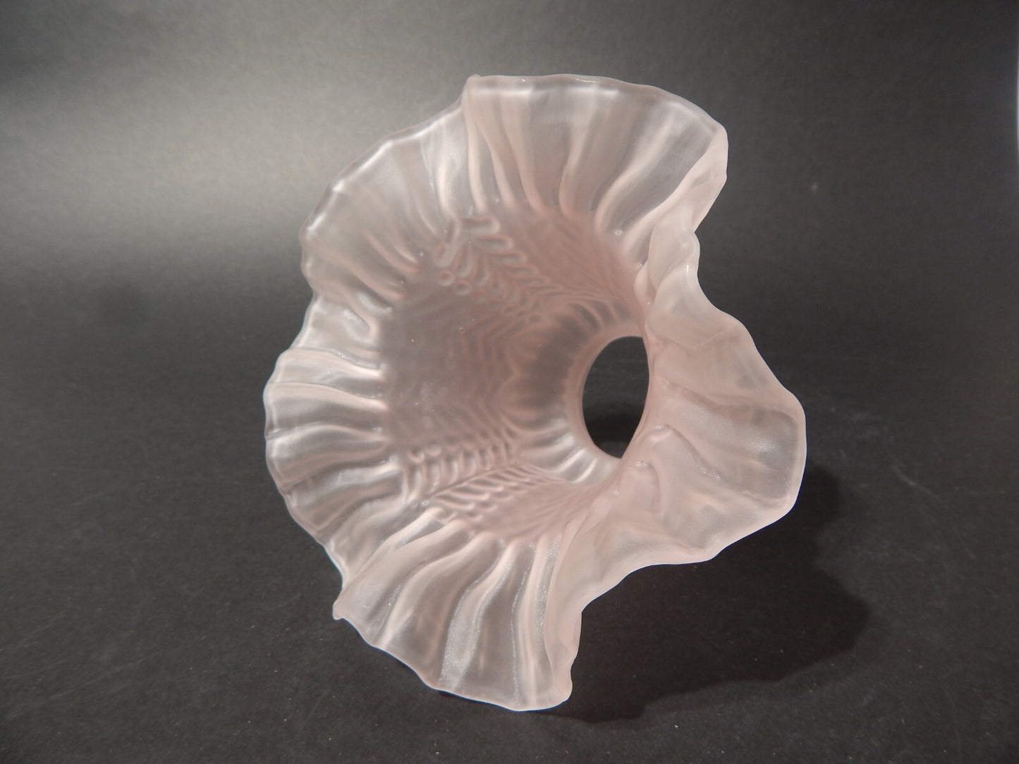 ANTICO LIBERTY TULIP PARALUME IN VETRO SATINATO ROSA PER APPLIQUE O LAMPADA