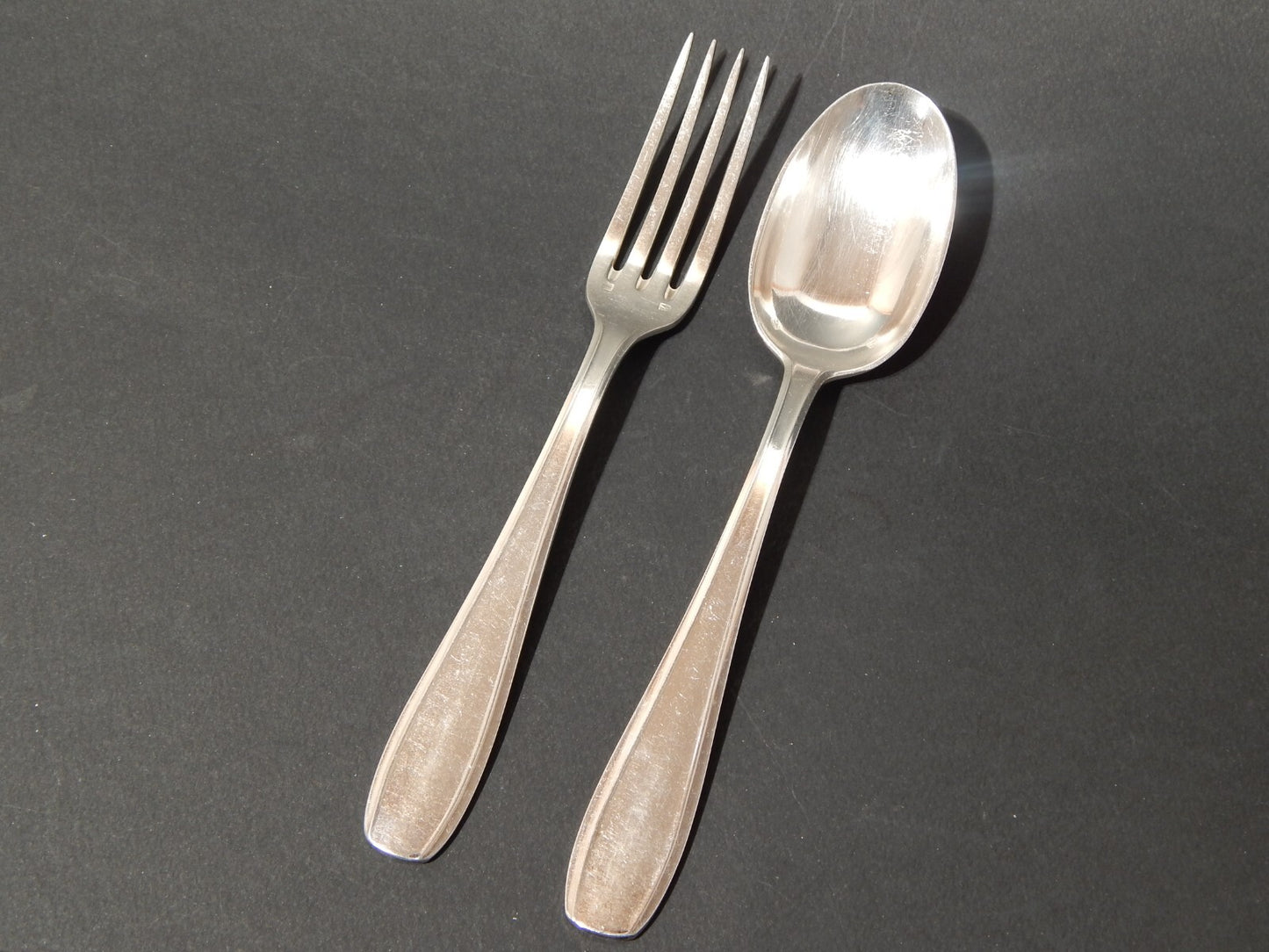 ANTICO ART DECO SET 18 POSATE FRANCESI ARGENTERIA SFAM ALPACCA ARGENTATE