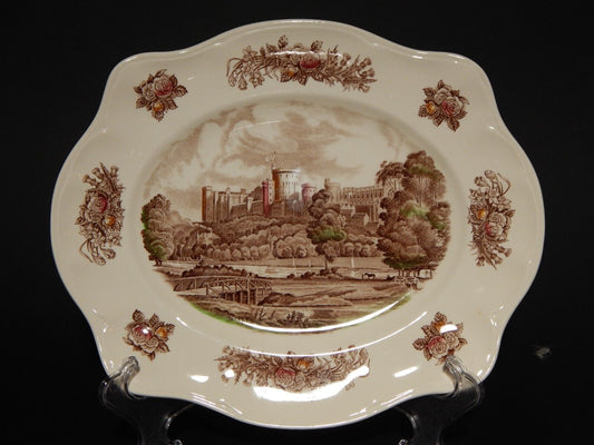 ANTICO VASSOIO PORCELLANA JOHNSON BROS ROYAL HOMES OF BRITAIN WINDSOR CASTLE