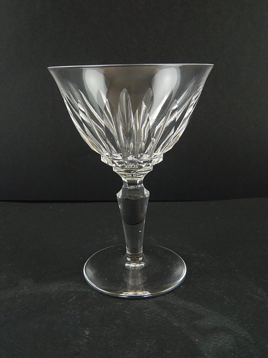 ANTICO BICCHIERE CALICE VINO ROSSO CRISTALLO MOLATO CRISTALLERIA SAINT LOUIS