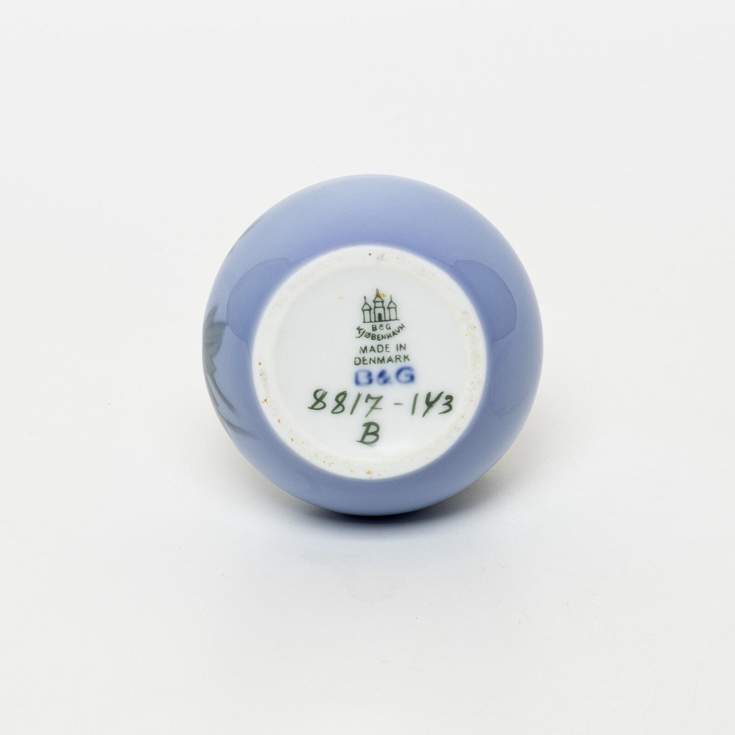 VASO PORCELLANA ROYAL COPENHAGEN BING&GRONDAHL "Fiori Bianchi" CM 12