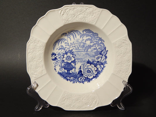 ANTICA CIOTOLA CERAMICA MYOTT SON STAFFORDSHIRE ENGLAND BANFF BIANCO BLU