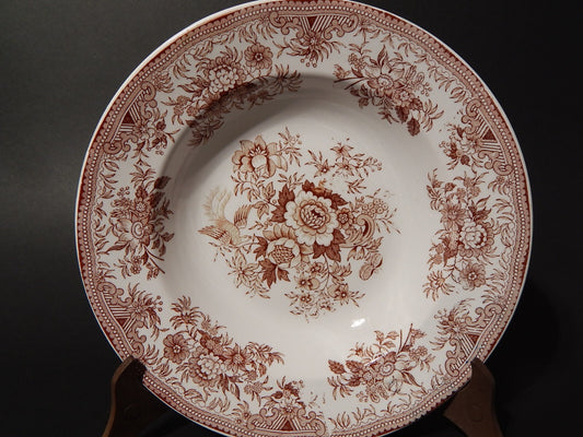 ANTICO 1920 PIATTO FONDO PORCELLANA VILLEROY&BOCH SAAR BASIN ASIATIC PHEASANT