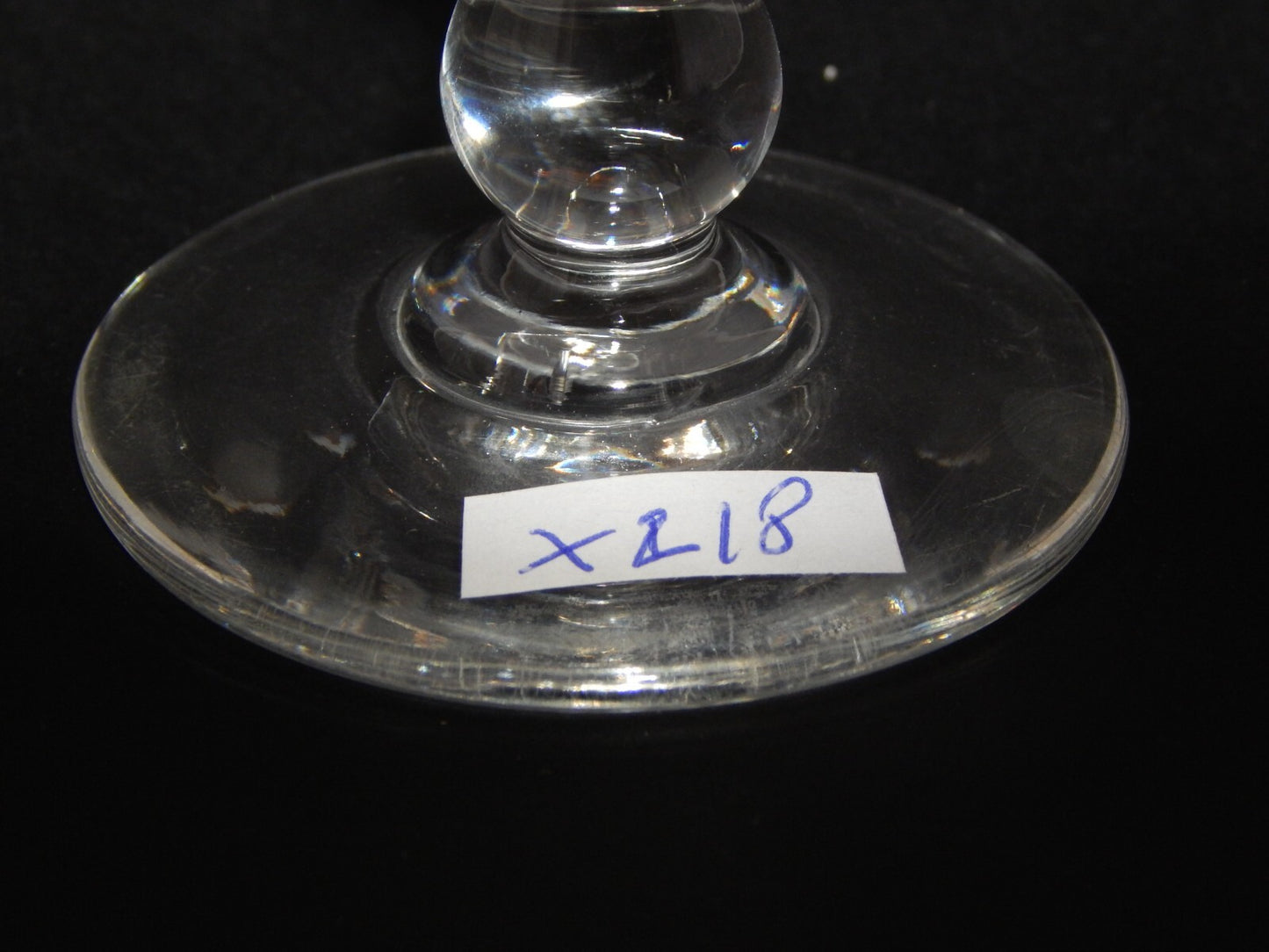 ANTICO ELEGANTE RARO ART DECO SERVIZIO 5 CALICI CRISTALLO MOLATO DA PORTO