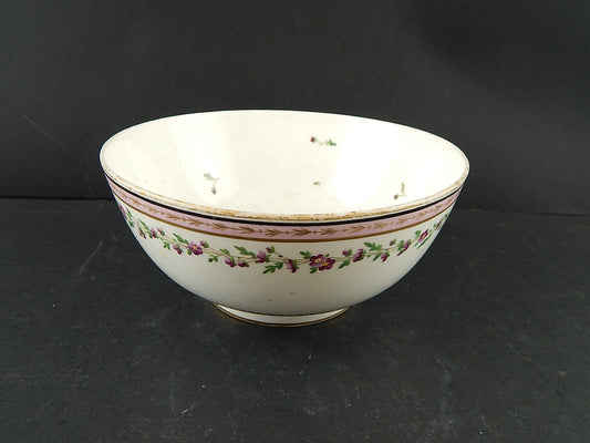 ANTICA RARA CIOTOLA SCODELLA PORCELLANA DI PARIGI DECORATA A MANO EPOCA IMPERO