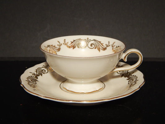 ANTICA TAZZINA CAFFE' PORCELLANA DECORO ORO VOHENSTRAUSS BAVARIA JOHANN SELTMANN