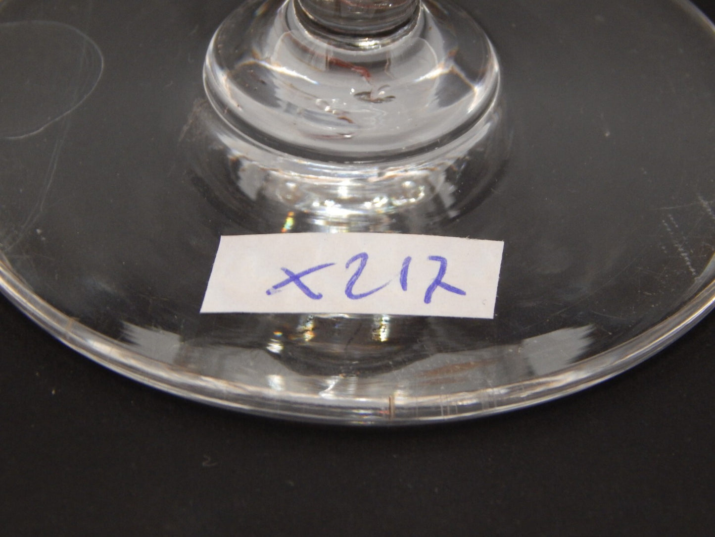 ANTICO ELEGANTE RARO ART DECO SERVIZIO 12 CALICI CRISTALLO MOLATO E INCISO