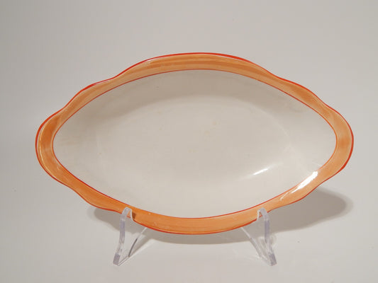 ANTICA ART DECO' RARA RAVIERA SOCIETÀ CERAMICA REVELLI LAVENO FASCIA ARANCIO