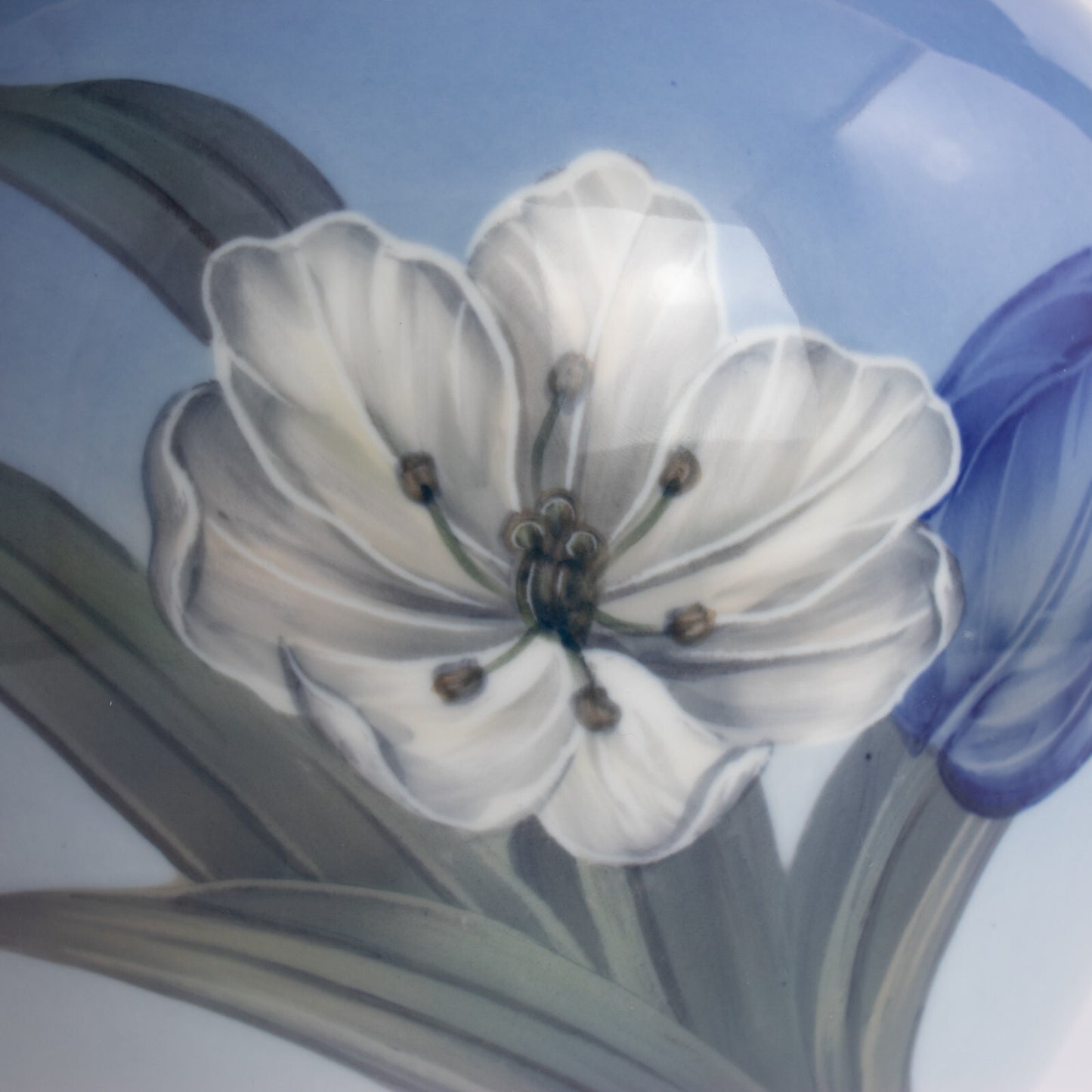 VASO GRANDE PORCELLANA ROYAL COPENHAGEN "Tulipani e Farfalle" HANDMADE 2656-35-5