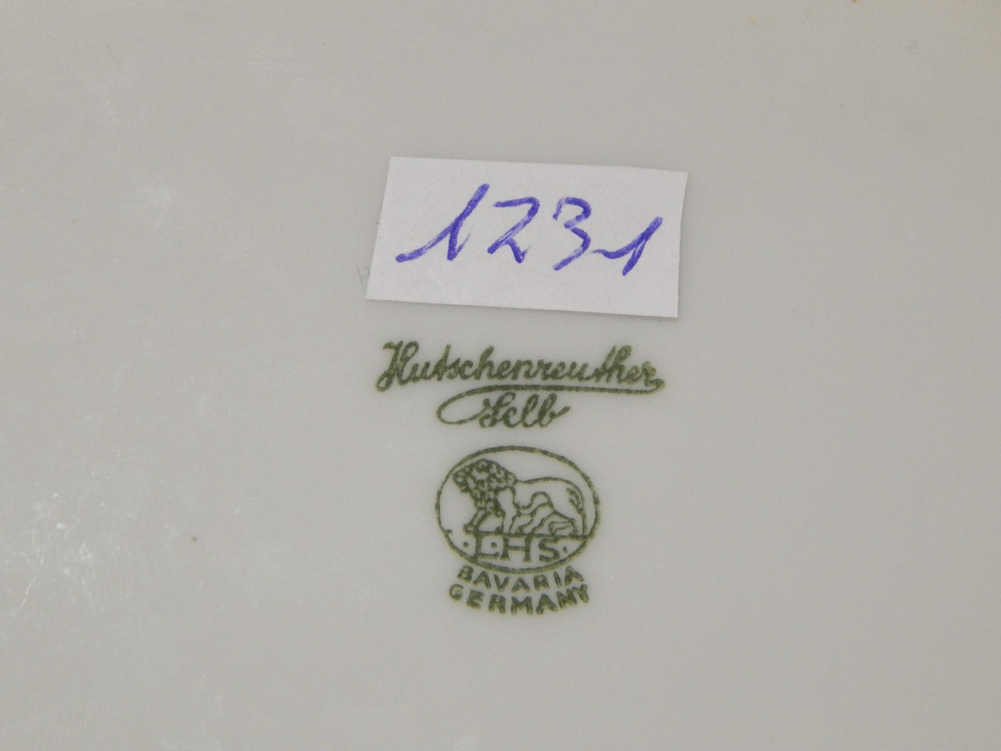 VINTAGE PREZIOSO CENTROTAVOLA PORCELLANA HUTSCHENREUTHER BAVARIA STILE ROCAILLE