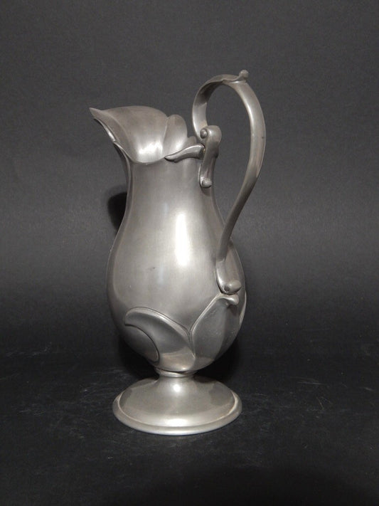 ANTICA COLLEZIONE ELEGANTE PREZIOSA BROCCA CARAFFA IN PELTRO 95%