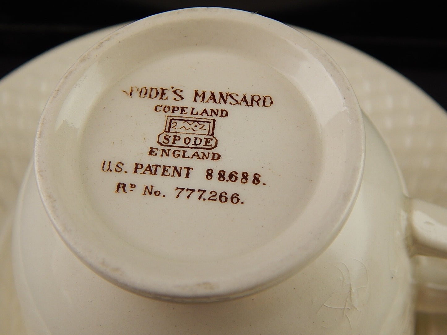 ANTICA TAZZA TE' INGLESE SEMI PORCELLANA COPELAND SPODE'S MANSARD LADY ANNE