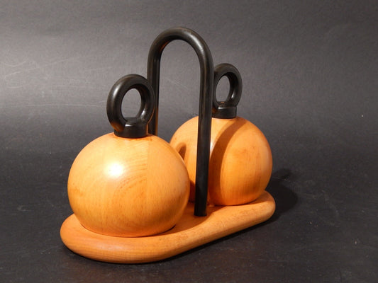 VINTAGE SET SALE E PEPE CON VASSOIO DESIGNED BY RICHARD NISSEN PER BODUM