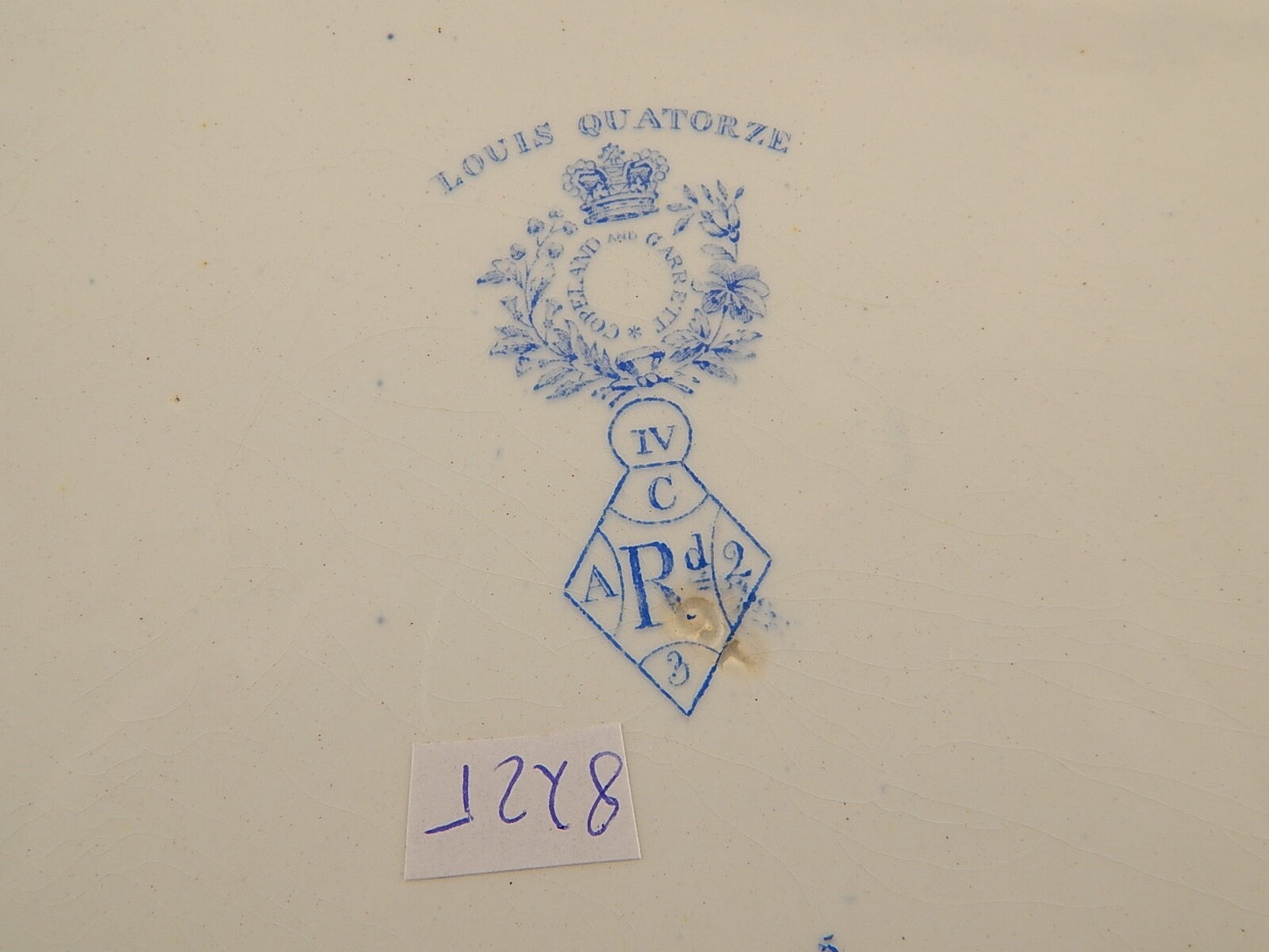 COPELAND & GARRETT 1844 ANTICO PREZIOSO VASSOIO CERAMICA LOUIS QUATORZE ##