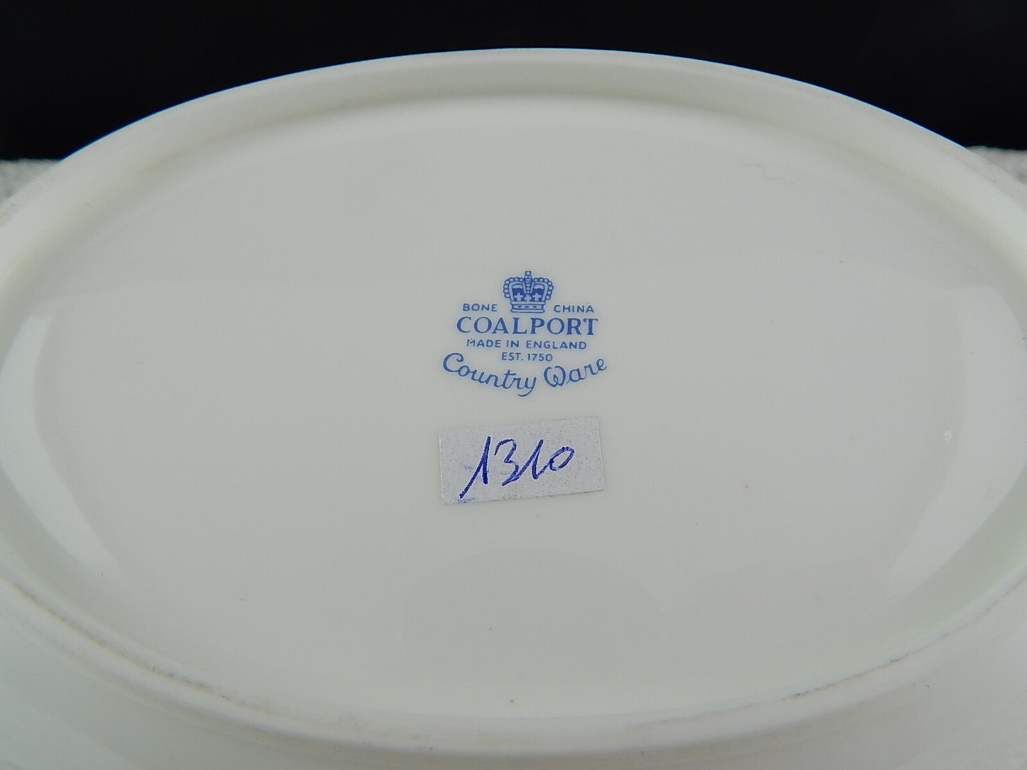 VINTAGE COALPORT PORCELLANA BIANCA CENTROTAVOLA CIOTOLA COUNTRY WARE