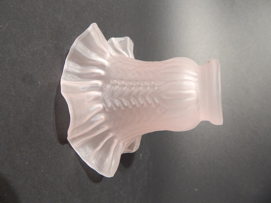 ANTICO LIBERTY TULIP PARALUME IN VETRO SATINATO ROSA PER APPLIQUE O LAMPADA