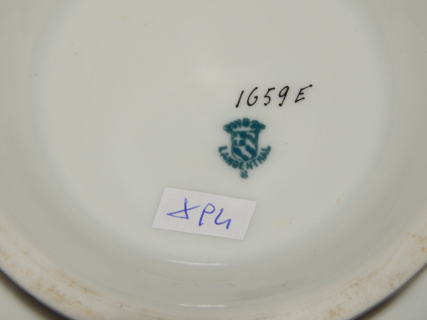 ANTICA CIOTOLA INSALATIERA PORCELLANA ART NOUVEAU SUISSE LANGENTHAL PRIMO '900