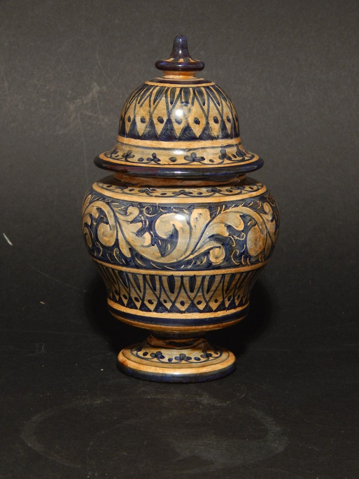 VINTAGE ALBARELLO VASO FARMACIA CERAMICA BOTTEGA BIAGIOLI GUBBIO