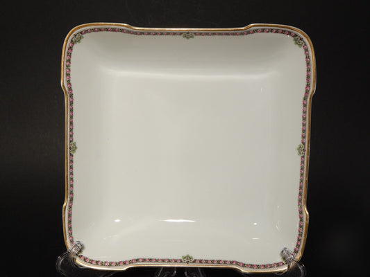 ANTICO ART DECO VASSOIO FONDO QUADRO PORCELLANA HEINRICH &CO BAVARIA LA FAYETTE