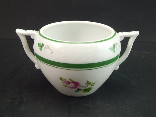 PREZIOSA ZUCCHERIERA LA ROSA DI VIENNA PORCELLANA HEREND HUNGARY DIPINTA A MANO