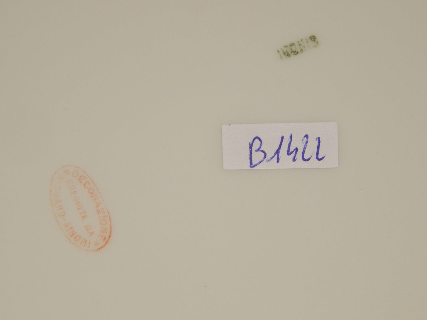 ANTICO VASSOIO PIATTO PORTATA PORCELLANA GINORI FINE 800 RAMO FIORITO difetto