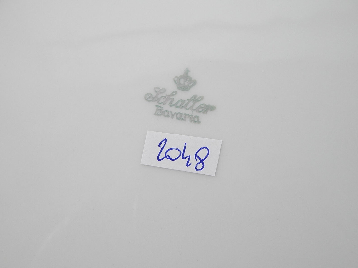 ANTICO SERVIZIO 6 PIATTI IMPERO PORCELLANA DECORO NERO ORO BAVARIA O. SCHALLER