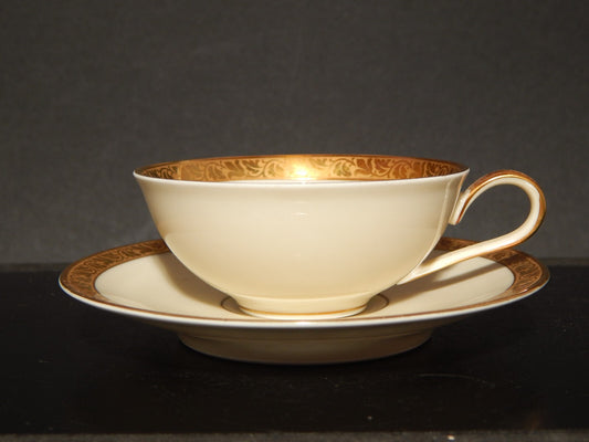 VINTAGE IMPERO TAZZINA CAFFE' PORCELLANA DECORO IN ORO HEINRICH SELB BAVARIA