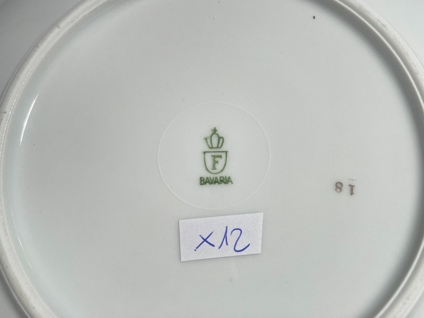 VINTAGE SERVIZIO TAVOLA 11 PIATTI PORCELLANA SELTMANN WEIDEN DISEGNO INGRID