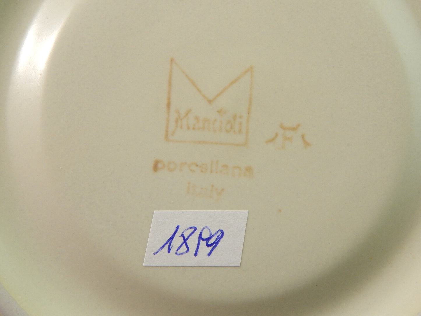 VINTAGE PORCELLANA MANCIOLI COLLEZIONE TUSCIA TAZZA DA BRODO #1899