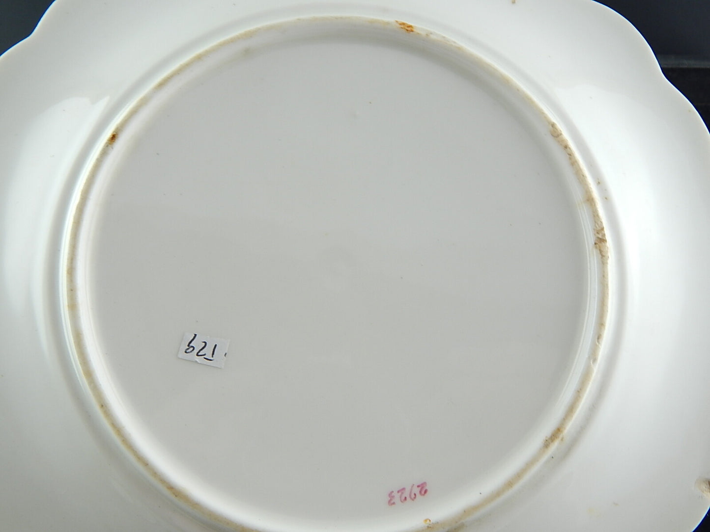 ANTICO PREZIOSO RARO PIATTO PORCELLANA EPOCA LUIGI VECCHIO PARIGI #529