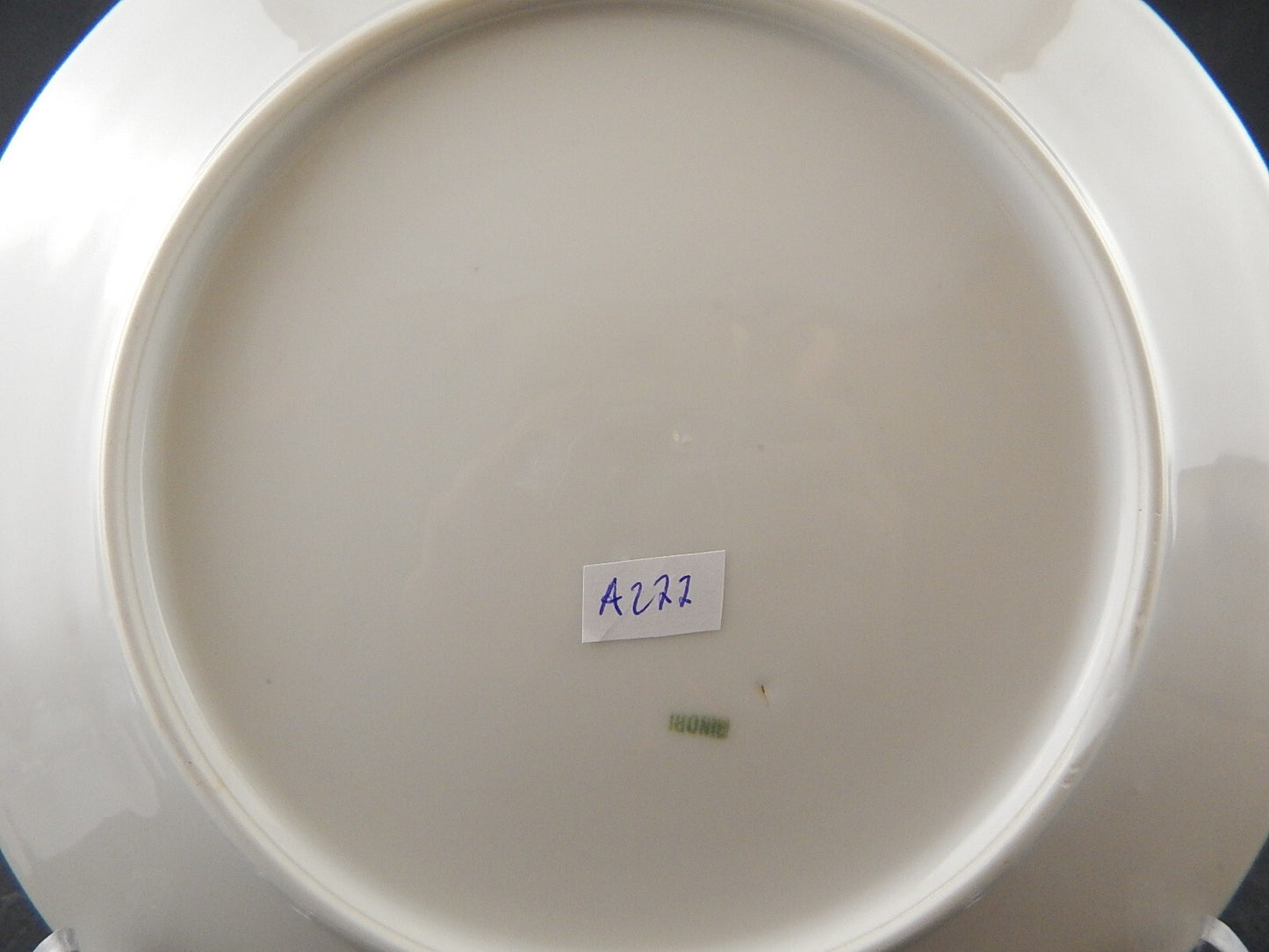 ANTICO PIATTO PORCELLANA GINORI DOCCIA DEL 1926 DECORATO A MANO DIFETTO A277