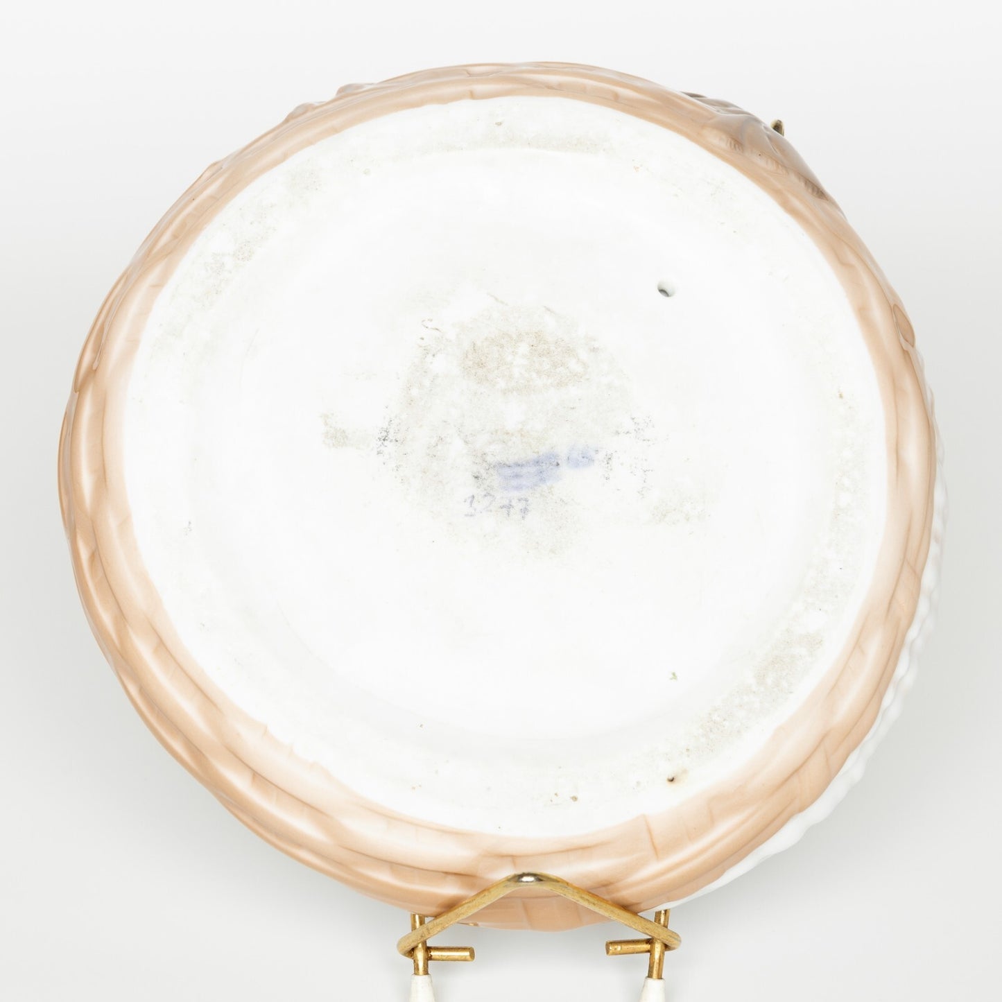 PIATTO PORCELLANA ROYAL COPENHAGEN PER SERVIRE FRUTTI DI MARE CON GAMBERO CM 17