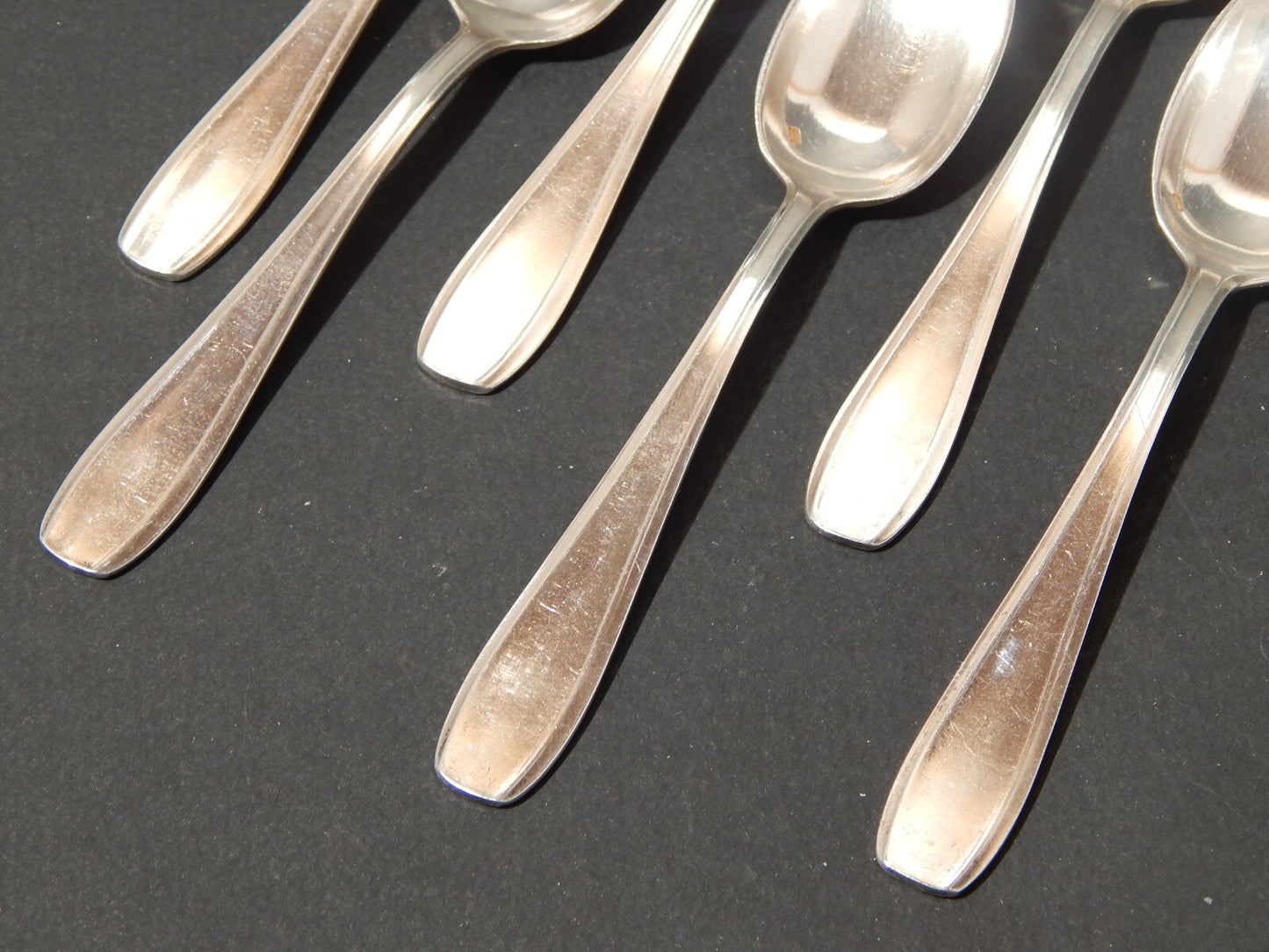 ANTICO ART DECO SET 18 POSATE FRANCESI ARGENTERIA SFAM ALPACCA ARGENTATE