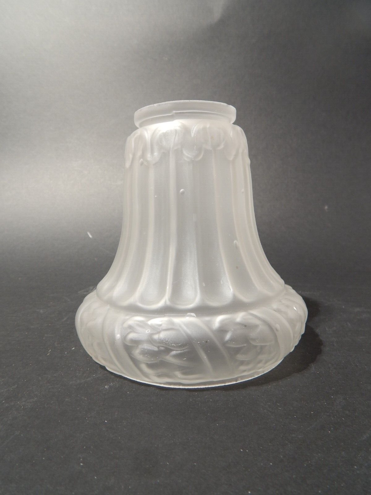ANTICO LIBERTY TULIP PARALUME IN VETRO SATINATO PER APPLIQUE O LAMPADA