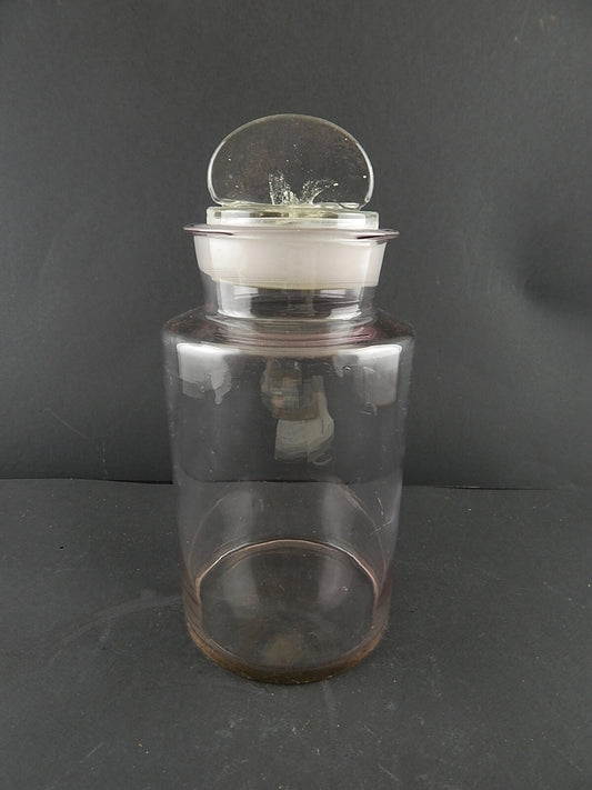 ANTICO VASO ALBARELLO VETRO SOFFIATO ALTARE FARMACIA DROGHERIA A109