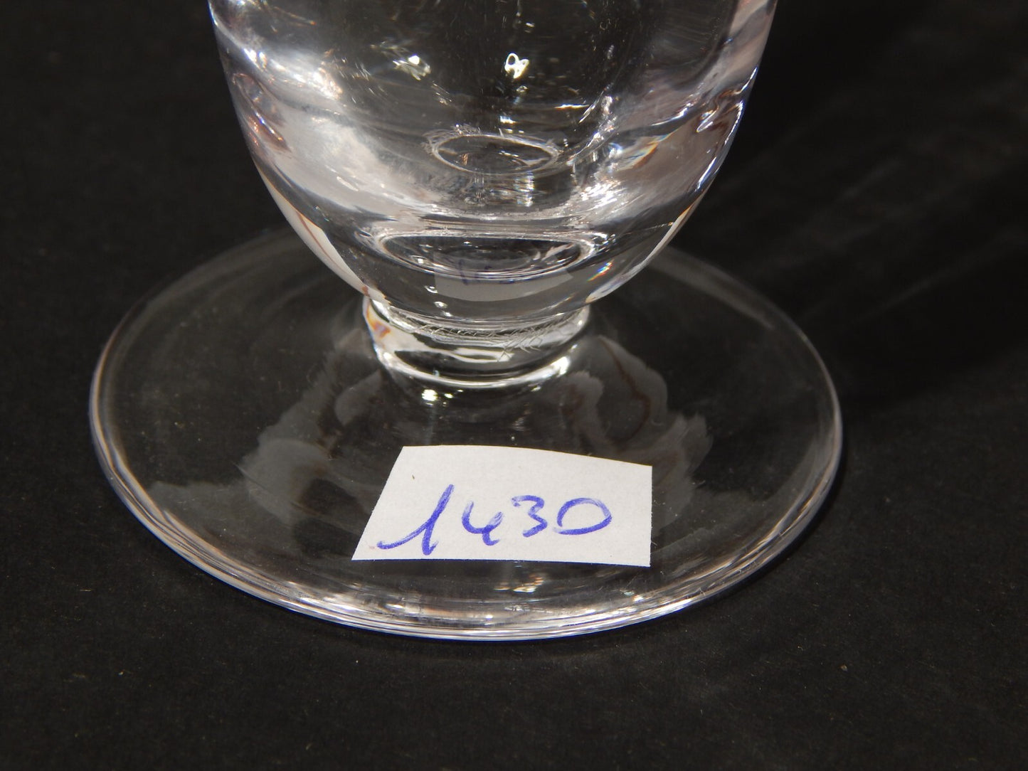 VINTAGE ELEGANTE SET 4 BICCHIERI CALICI FLUTE CRISTALLO MADE IN ITALY ANNI '60