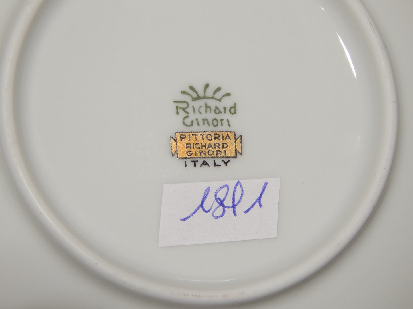 PREZIOSA RICHARD GINORI PITTORIA DOCCIA TAZZA DA TE' PORCELLANA DECORO FLOREALE