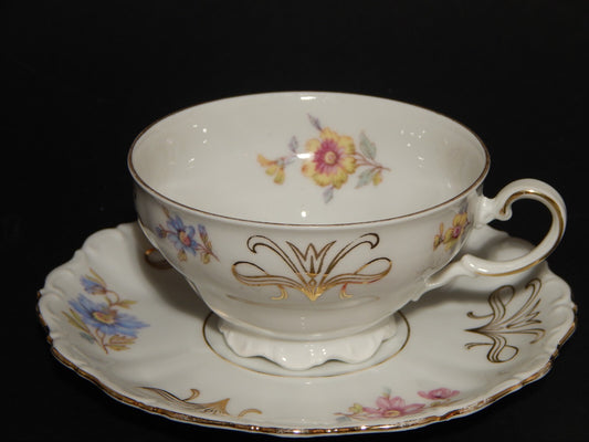 ANTICA TAZZA TE' PORCELLANA BIANCA BAVARIA SELTMANN WEIDEN THERESIA B1102