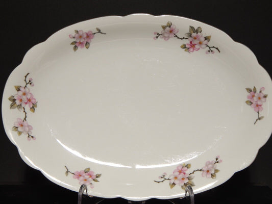 VINTAGE VASSOIO PORCELLANA SELTMANN WEIDEN BAVARIA FIORI DI PESCO MODELLO INKA