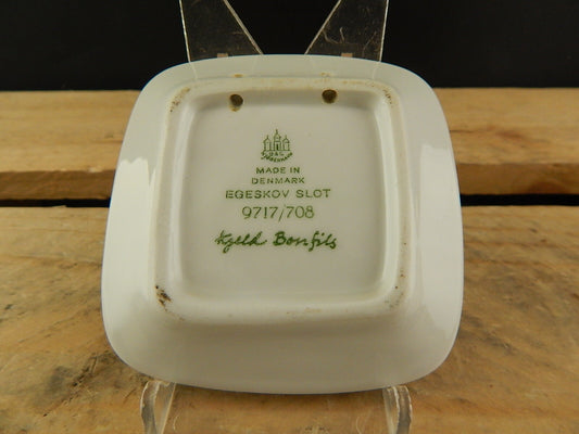 ROYAL COPENHAGEN BING&GRONDAHL PLAQUETTE PIATTINO PORCELLANA EGEVSKOV SLOT