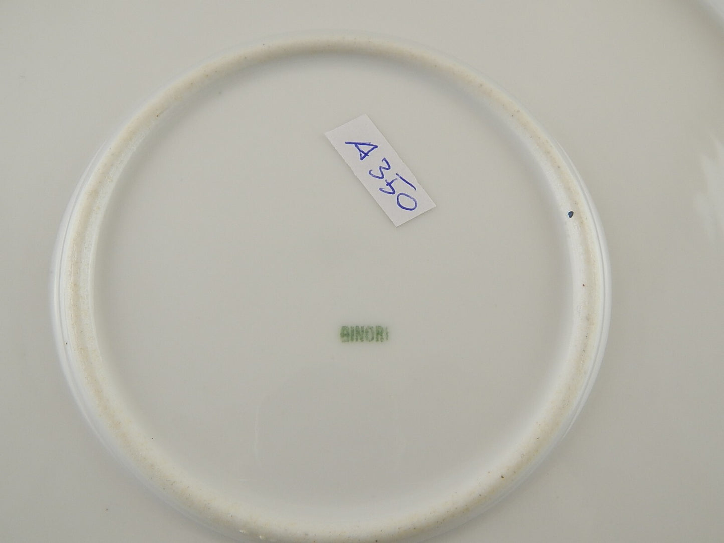 ANTICO PIATTO PORTATA VASSOIO PORCELLANA GINORI DOCCIA DEL 1926 DECORATO A MANO