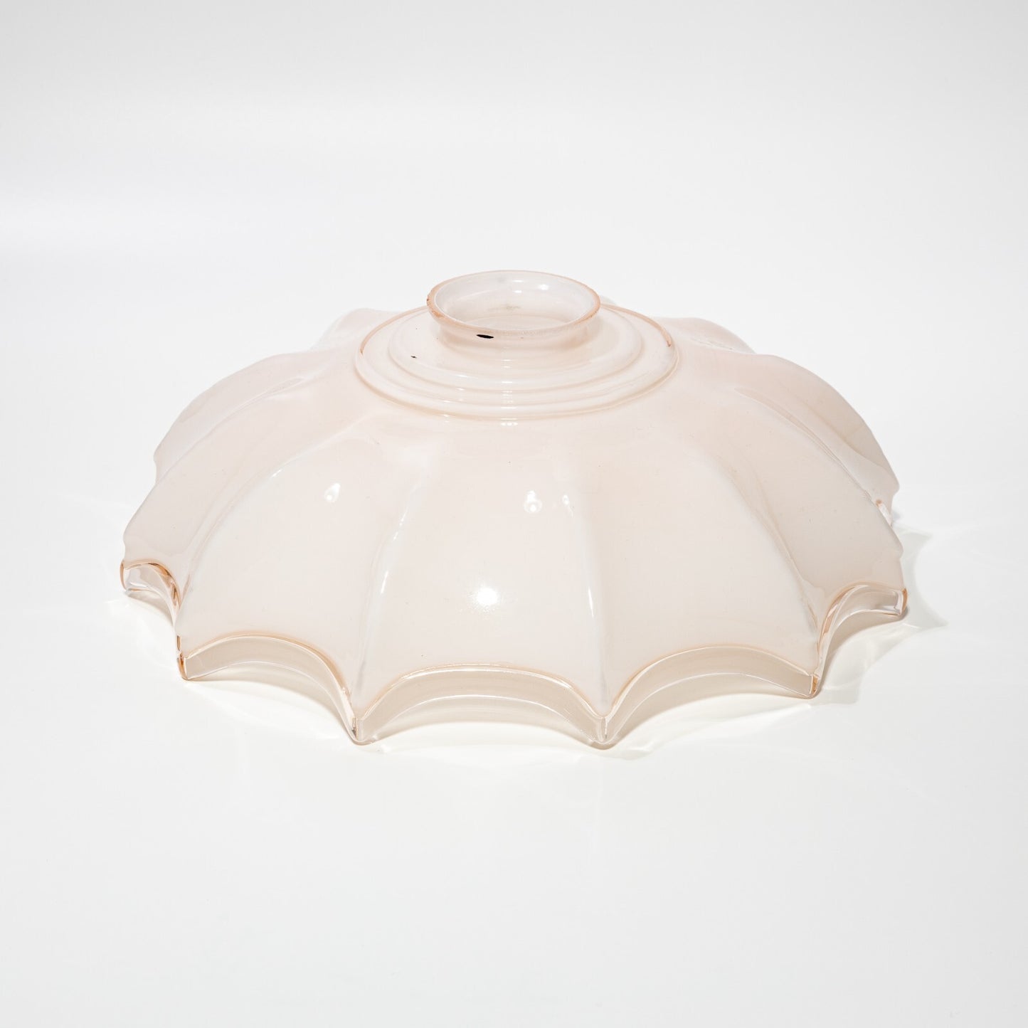 ANTICO EPOCA LIBERTY VETRO OPALINO ROSA PER LAMPADARIO