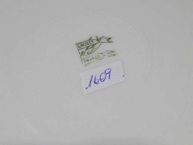 ANTICO SERVIZIO 12 PIATTI PORCELLANA LIBERTY GHIRLANDE LIMOGES MARTIN FRERES