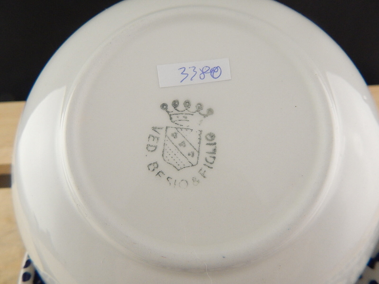 VINTAGE CIOTOLA GELATO CEREALI CERAMICA VEDOVA BESIO & FIGLIO MONDOVI' GALLO