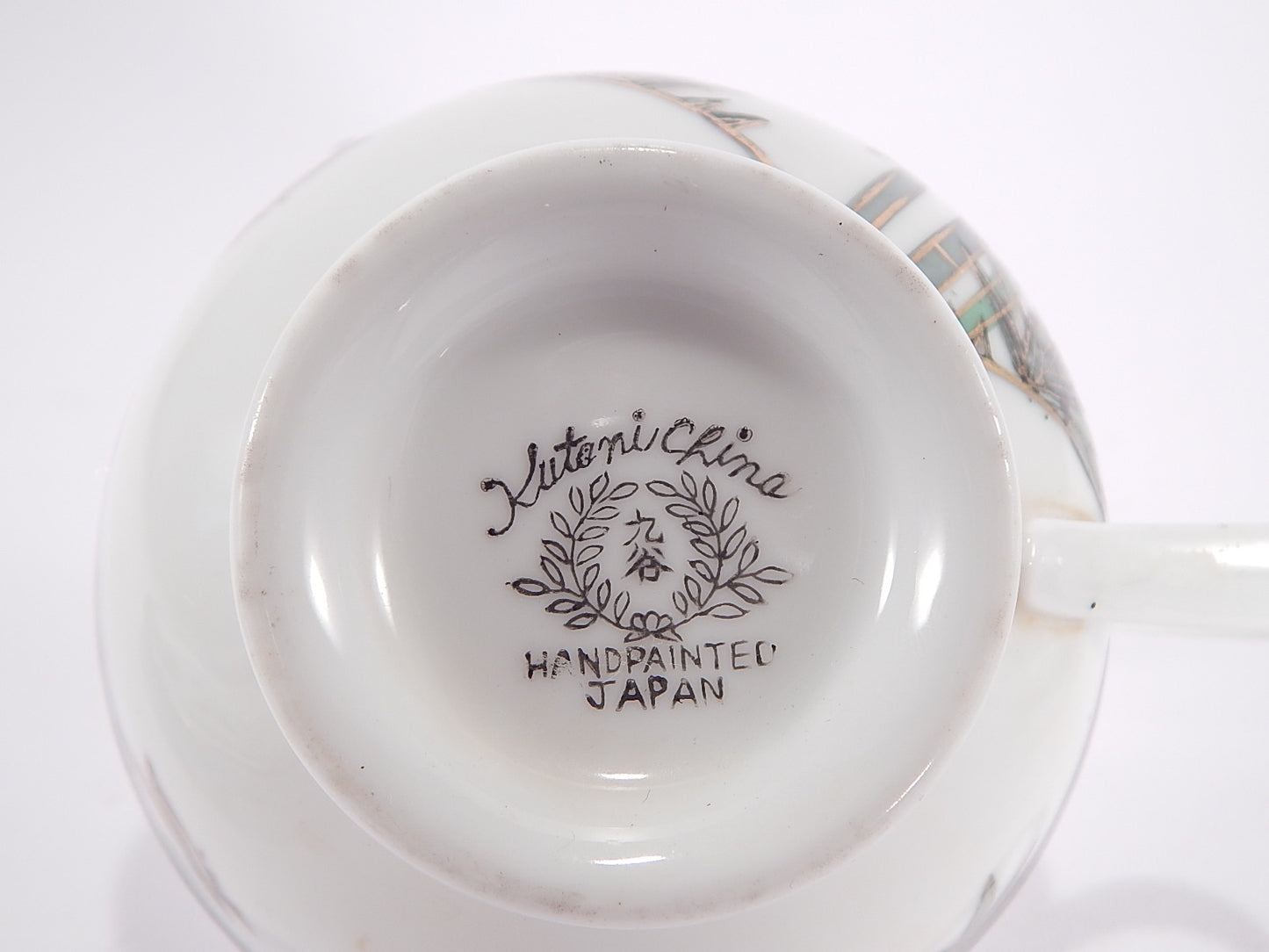 ANTICA PORCELLANA PIATTO GIAPPONE KUTANI PORCELAIN JAPANESE PLATE BAMBU'