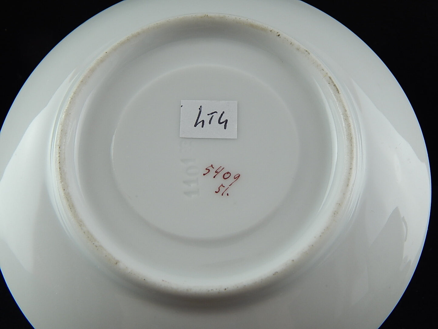 ANTICA PREZIOSA RARA TAZZA PIATTINO PORCELLANA METÀ 800 DIPINTA A MANO