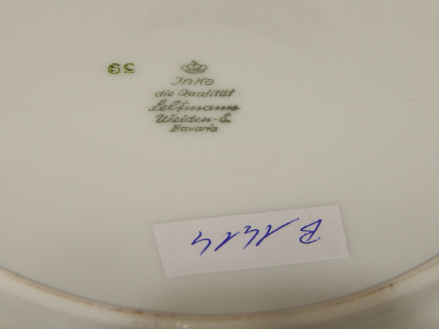 VINTAGE INSALATIERA PORCELLANA SELTMANN WEIDEN BAVARIA FIORI DI PESCO INKA