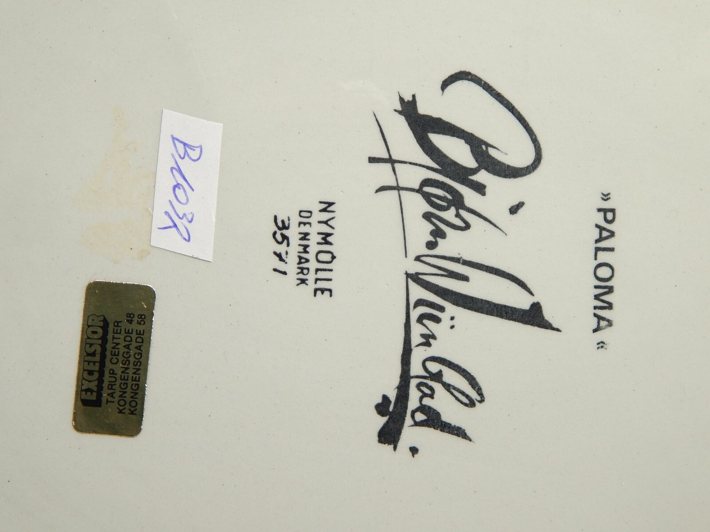 PIATTO VASSOIO CENTROTAVOLA PORCELLANA MODERNIST DESIGNER BJORN WIINBLAD PALOMA