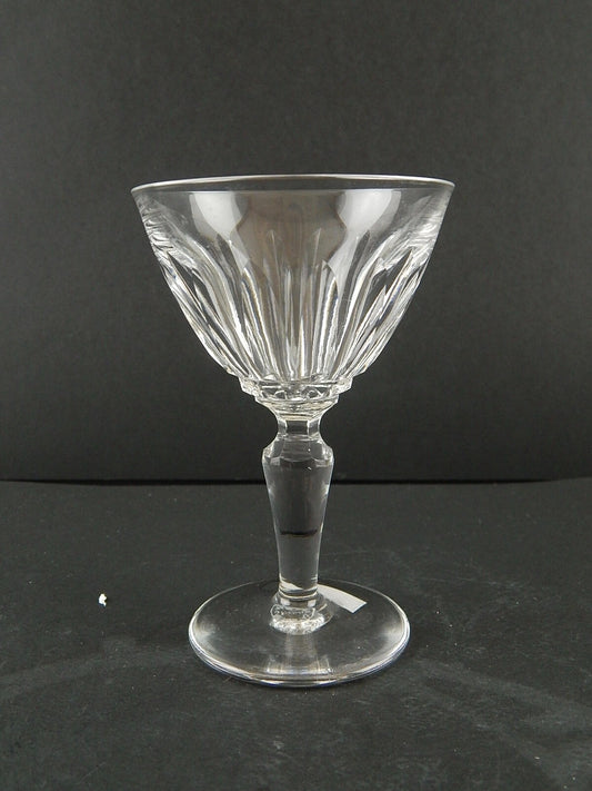 ANTICO BICCHIERE CALICE VINO BIANCO CRISTALLO MOLATO CRISTALLERIA SAINT LOUIS