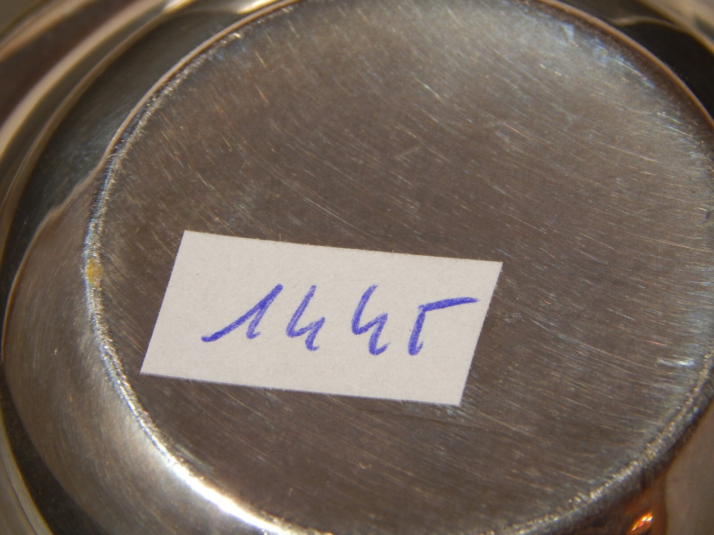 ANTICA STILE IMPERO SALIERA PORTA SALE IN ARGENTO 800 CON CUCCHIAINO